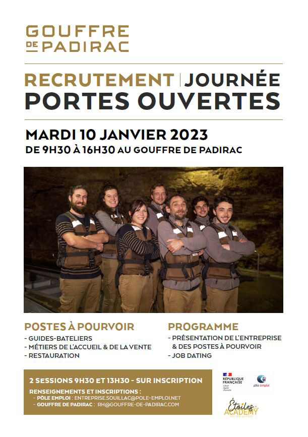 RECRUTEMENT : JOURNÉE PORTES OUVERTES LE MARDI 10 JANVIER 2023