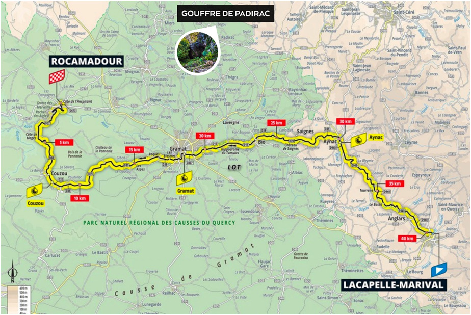 Parcours Tour de France 2022 - Gouffre de Padirac